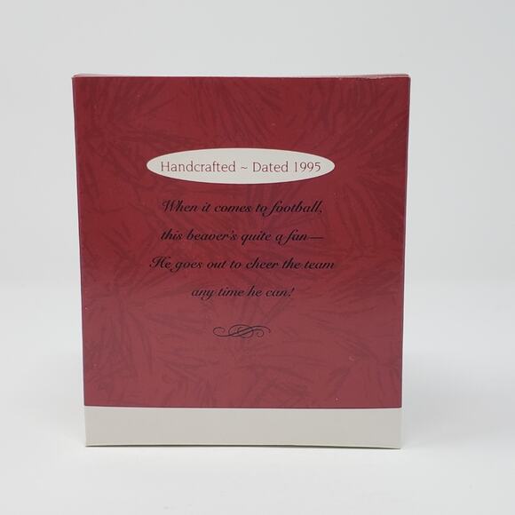 1995 Hallmark Faithful Fan Handcrafted Keepsake Holiday Christmas Ornament. - Picture 2 of 7